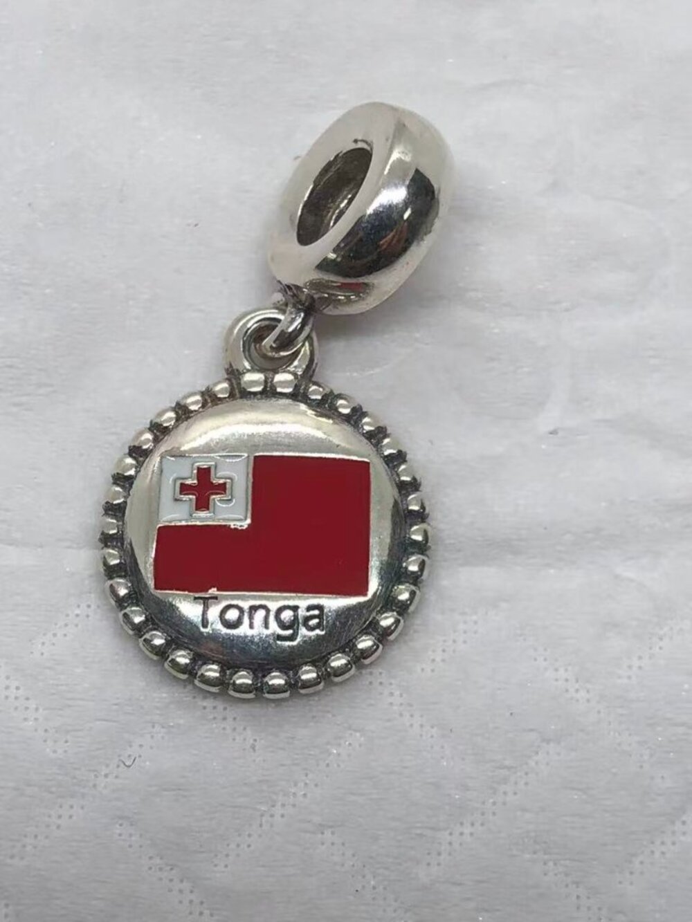 Pandora Flag Of Tonga Exclusive Dangle Charm